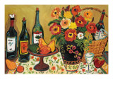 Country Pears with Wine Lámina giclée por Suzanne Etienne