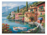 Villagio Dal Lago Giclee-trykk av Sung Kim