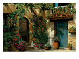 Il Giardino Fiorito Giclee-trykk av Guido Borelli