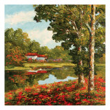Villa Retreat Giclee Print by Peggy Corthouts