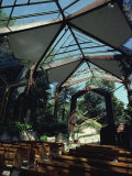 Wayfarer's Chapel by Frank Lloyd Wright, Los Angeles, California, USA Fotografisk trykk av Humphrey Burton
