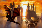 Circuelo - Dragon Sunset Kunstdrucke