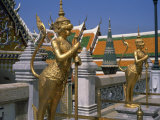Guardians of the Gateway in the Grand Palace in Bangkok, Thailand, Southeast Asia Photographic Print by Charcrit Boonsom