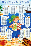 Multiplication Table - Pirate Affiche