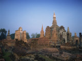 Ruins of Sukhothai, UNESCO World Heritage Site, Thailand, Southeast Asia Photographic Print by Charcrit Boonsom