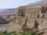 Bazilik Grottoes of Buddhist Art at Turfan, Xinjiang, China Photographic Print by Tom Ang