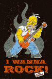 The Simpsons - Wanna Rock Poster