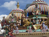 Sri Mariamman Temple, a Hindu Temple in Singapore, Southeast Asia Photographic Print by Charcrit Boonsom
