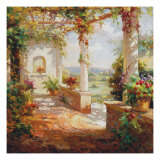Pergola Flowers Giclee Print by Fabio 
