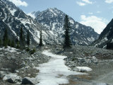 Mountain Spring in Spring, Ala Acha Nature Reserve, Near Bishkek, Kyrgyzstan, Central Asia Photographic Print by Tom Ang