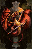 Celtic Dragon Affiche par Anne Stokes
