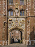 Front Gate of St. John's College Built 1511-20, Cambridge, Cambridgeshire, England, UK Photographic Print by Nigel Blythe