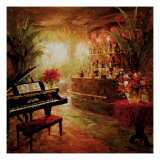 Illuminated Lounge Giclee Print by Foxwell 