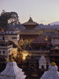 Pashupatinath Temple, UNESCO World Heritage Site, Kathmandu, Nepal Photographic Print by Nigel Blythe