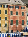 Fresco Houses, Bogliasco, Genoa, Liguria, Italy, Europe Fotografisk trykk av Jan Baldwin Fresco Houses, Bogliasco, Genoa, Liguria, Italy, Europe Fotografisk trykk av Jan Baldwin