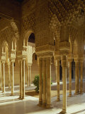 Court of the Lions in the Alhambra Palace in Granada, Andalucia, Spain Photographic Print by Michael Busselle