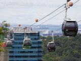 Sentosa Island Cable Cars, Singapore Photographic Print by Pearl Bucknall
