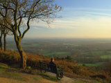 South Downs from the Greensand Ridge, Pitch Hill, Ewhurst, Surrey, England, UK Photographie par Pearl Bucknall