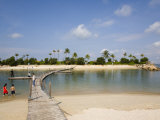 Tropical Siloso Beach, Sentosa Island, Singapore, Southeast Asia Photographie par Pearl Bucknall