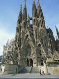 Sagrada Familia, the Gaudi Cathedral in Barcelona, Cataluna, Spain, Europe Photographic Print by Jeremy Bright