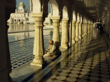 Sikh Elder at Prayer at the Golden Temple of Amritsar, Punjab State, India Photographic Print by Jeremy Bright Sikh Elder at Prayer at the Golden Temple of Amritsar, Punjab State, India Photographic Print by Jeremy Bright