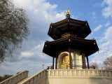 Buddha in the Peace Pagoda, Battersea Park, London, England, United Kingdom, Europe Photographic Print by Julia Bayne