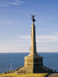 War Memorial 1946 on Castle Point on Cardigan Bay, Aberystwyth, Ceredigion, Dyfed, Mid Wales, UK Photographie par Pearl Bucknall