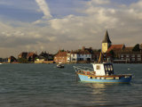 View across Water at High Tide, Bosham Village and Harbour, Sussex, England, United Kingdom, Europe Photographie par Pearl Bucknall