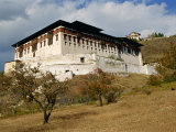Dzong at Paru in Bhutan Photographic Print by Gina Corrigan