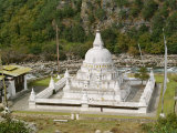 Stupa at Tashi Yangtse in Eastern Bhutan Photographic Print by Gina Corrigan