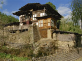 Typical Farmhouse, Bumthang, Bhutan Photographic Print by Gina Corrigan