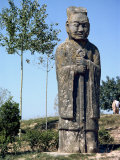 Tang Statue at the Chunling Tombs, Ten Kilometers Northwest of Xian, China Photographic Print by Gina Corrigan