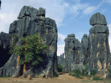 Rock Pinnacles in the Stone Forest in Yunnan Province, China Photographic Print by Gina Corrigan