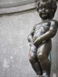 Statue of Manneken Pis Fountain, Brussels, Belgium, Europe Photographic Print by Martin Child