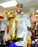 Lamar Odom Game Five of the 2009 NBA Finals With Championship Trophy Photo