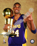 Kobe Bryant Game Five of the 2009 NBA Finals With Championship Trophy Photo