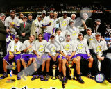 The Los Angeles Lakers Celebrate Game Five of the 2009 NBA Finals Photo