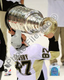 Sidney Crosby Game 7 - 2008-09 NHL Stanley Cup Finals With Trophy Photo