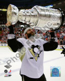 Maxime Talbot Game 7 - 2008-09 NHL Stanley Cup Finals With Stanley Cup Trophy Photo
