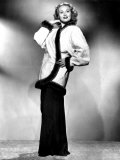 Virginia Mayo Modeling Cocktail Jacket with Mink Trim, 1948 Prints