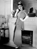 Linda Darnell in Sequined Evening Gown, 1945 Poster