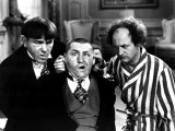 The Three Stooges, Moe Howard, Curly Howard, Larry Fine, Early 1940s Poster