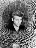 James Dean Peeking Through a Spiral of Chicken Wire, Mid-1950s Posters