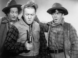 The Three Stooges in Western Garb for One of their Columbia Shorts, 1940s Poster