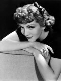 Portrait of Claudette Colbert, 1936 Print