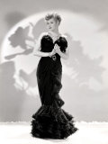 Lucille Ball Models a Lovely Black Gown, Publicity Still, 1940's 写真プリント