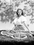 Dinah Shore Wearing Peasant Blouse and Skirt, c.1944 Photo