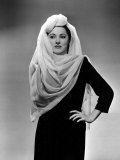 Eleanor Parker, Wearing a Turban and Scarf Treatment Made of Chiffon. 1943 Poster