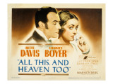 All This and Heaven Too, Charles Boyer, Bette Davis, 1940 Prints