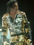 Michael Jackson on Stage in Prague, September 8, 1996 Fotografie-Druck